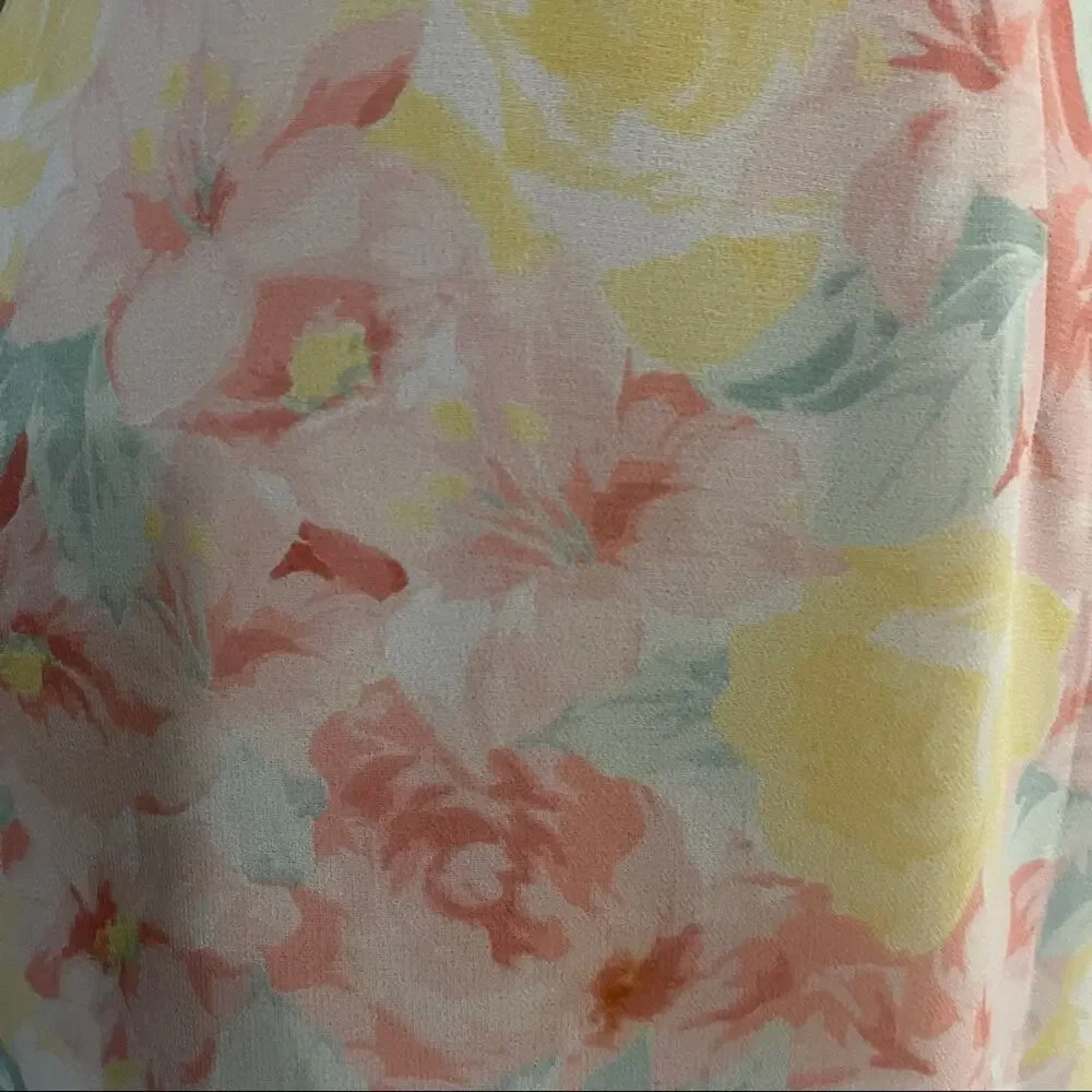 Vintage Pendleton Pastel Floral Fairy Romantic Skirt Womens Size 10 Cottagcore